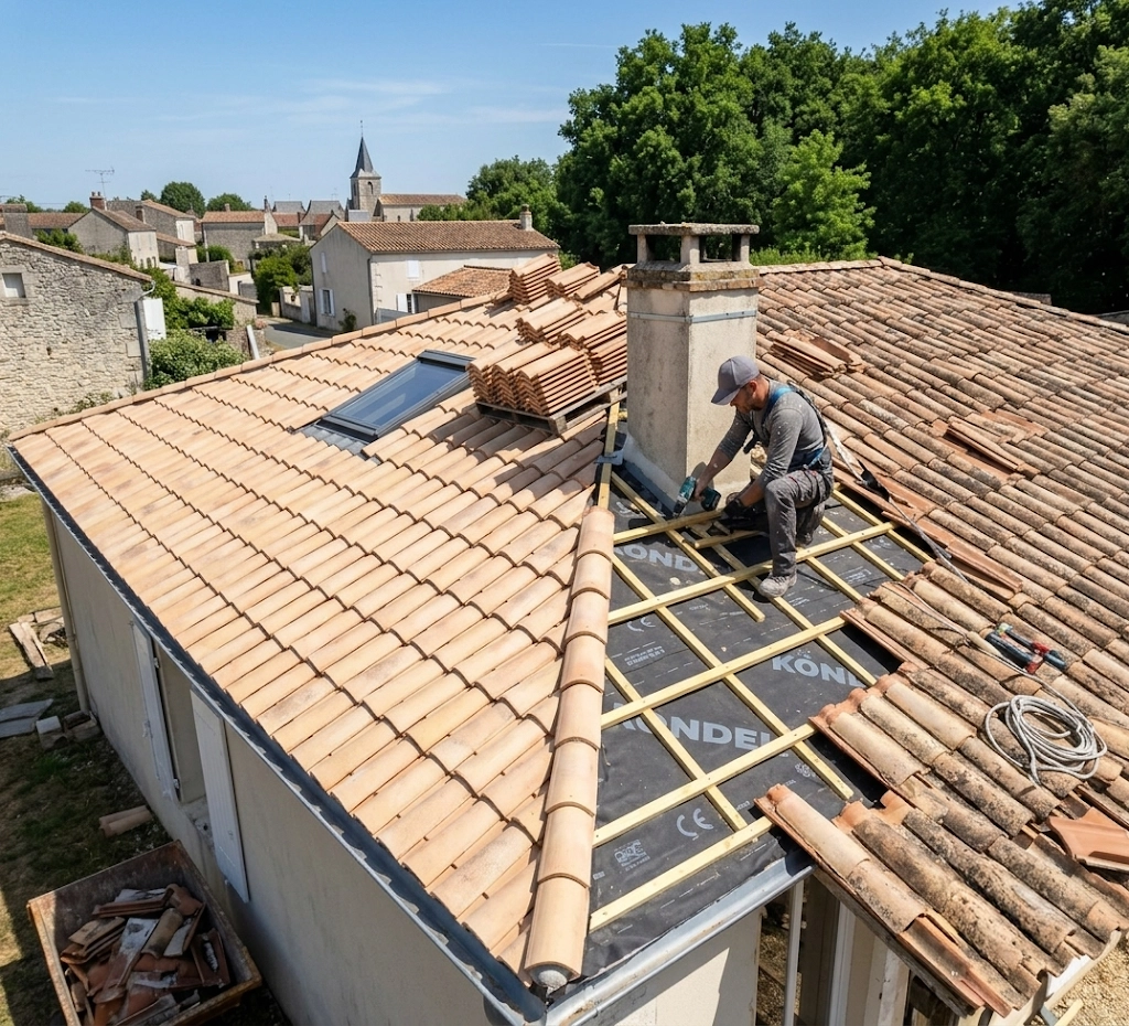 Réfection de toiture en Charente-Maritime - David Couverture
